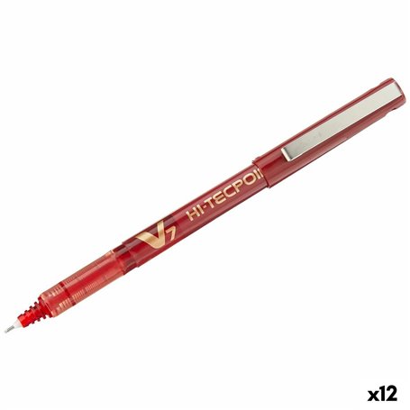 Crayon Roller Pilot V7 Rouge 0,5 mm (12 Unités)