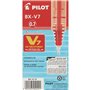 Crayon Roller Pilot V7 Rouge 0,5 mm (12 Unités)