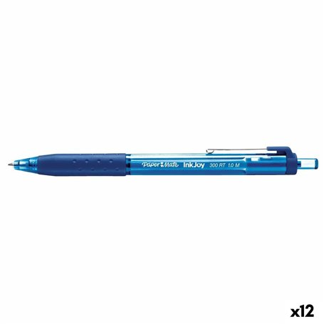 Crayon Paper Mate INKJOY 300RT Bleu 1 mm (12 Unités)