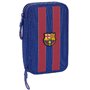Plumier double Safta Bleu 12,5 x 4 x 19,5 cm (28 Pièces)