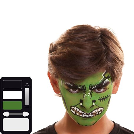 Kit de maquillage pour enfant My Other Me Hulk Vert (24 x 20 cm)