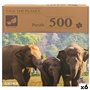 Puzzle Colorbaby Elephant 500 Pièces 6 Unités 61 x 46 x 0,1 cm