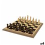 Jeu d'Échecs Colorbaby Bois (4 Unités)