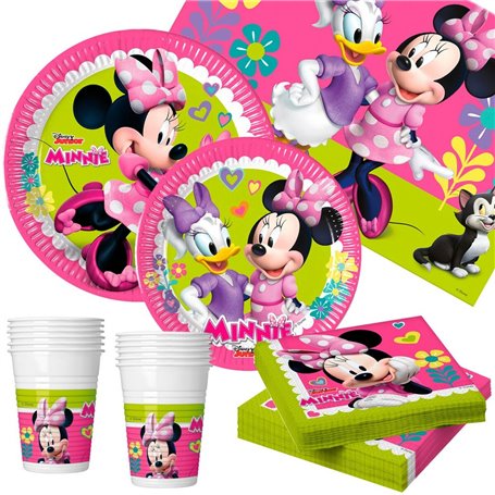 Set d'articles de fête Minnie Mouse Happy Deluxe 89 Pièces 16