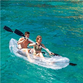 Kayak Gonflable Transparent avec Accessoires Paros InnovaGoods 312 cm 