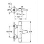 Mitigeur thermostatique bain/douche 1/2 - GROHE Precision Start - 3459