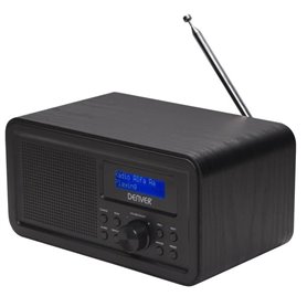 Denver DAB-30BLACK Radio portable 1W RMS - Personnel Numérique Noir, D