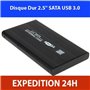 Boîtier Externe pour Disque Dur 2.5'' SATA USB 3.0 Box Alluminium Port