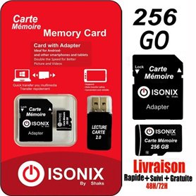 Carte mémoire micro SD CLASS 10  ISONIX