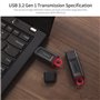 Clé USB Kingston DTX 128 Go USB 3.2 Gen 1 disque U haute vitesse petit