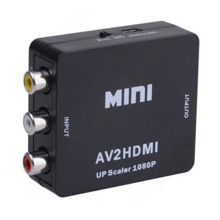 WY08482-Mini AV2HDMI Convertisseur Vidéo Adaptateur HD 720-1080p UP Sc