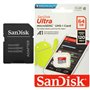 Lot de 3 Sandisk ultra 64 Go Carte Mémoire Micro SDXC MicroSDXC Class 