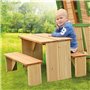 AXI ZidZed Table Picnic Enfant en Bois XL | Banc Pique Nique pour Enfa