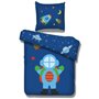 Vipack - Housse de couette Astro décorée d'un astronaute, de fusées et