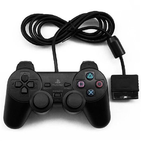 Shock Wired Controller double Vibration Gamepad pour PS2 Nouveau Manet