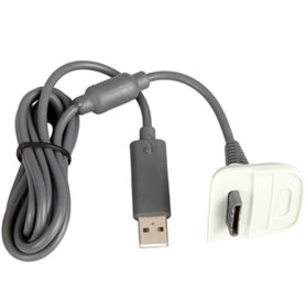 2 en 1 USB Charger Cable Wire pour manette sans fil Xbox 360 de Micros