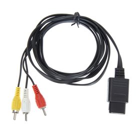1.8 m-6 pi AV TV Audio vidéo Composite câble pour Nintendo N64 64 Game