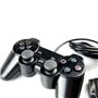 Manette Noir Shock Wired Controller double Vibration Gamepad pour PS2