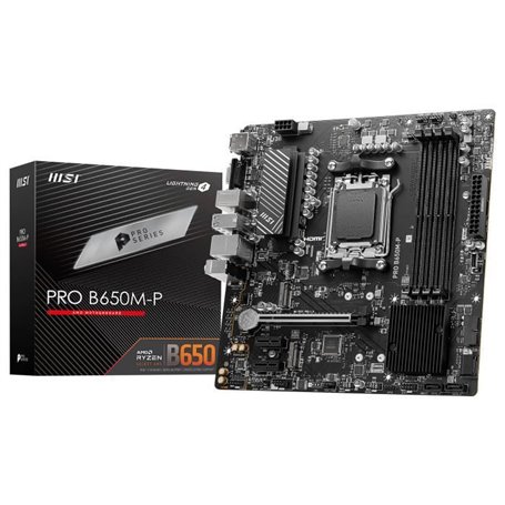 MSI PRO B650M-P - Carte mère Micro ATX Socket AM5 AMD B650 - 4x DDR5 -