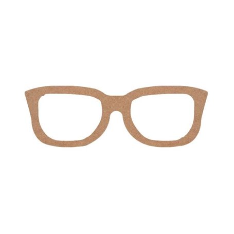 Les lunettes en médium à décorer mesurant 4x12.5cm sont vendus par Leg