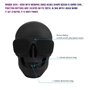 Haut-parleur Bluetooth sans fil Chaîne de tête de crâne Haut-parleur s