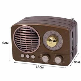 Enceinte haut parleur bluetooth radio vintage