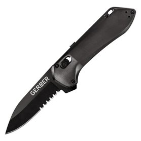 Couteau de poche Highbrow PIVot Lock A/O Black GerberNoir Noir