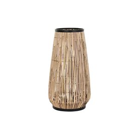 Vase DKD Home Decor Naturel Noir Métal Rotin 38 x 38 x 73 cm