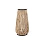 Vase DKD Home Decor Naturel Noir Métal Rotin 38 x 38 x 73 cm