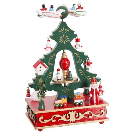 Décorations de Noël Multicouleur Bois Avion 18,3 x 12,7 x 24 cm