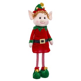 Décorations de Noël Multicouleur Métal Foam Tissu Enfant Elfe 70 cm