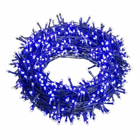 Guirlande lumineuse LED 5 m Bleu Blanc 3,6 W Noël