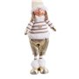 Décorations de Noël Blanc Doré Métal Polyrésine Tissu Enfant 12 x 8,5 