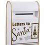 Décorations de Noël Blanc Doré Métal Boîte aux lettres 34,5 x 21,5 x 6