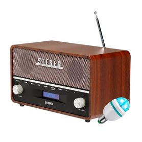 Radio portable Denver DAB-3, 10W RMS - DAB+, FM, minuterie et alarme, 