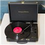 Platine vinyle stéréo vintage collection 33/45/78 tours avec enceintes
