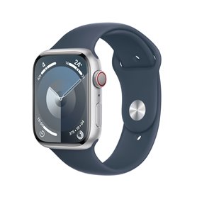 Montre intelligente Apple Watch Series 9 + Cellular 1,9" Bleu Argenté 