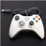 USB filaire contrôleur Manettes pour Xbox 360-Poignée de jeu (blanc)