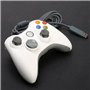 USB filaire contrôleur Manettes pour Xbox 360-Poignée de jeu (blanc)