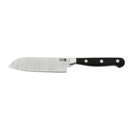 Couteau Santoku Quid Professional Inox Chef Black Métal 13 cm (Pack 10