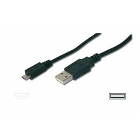 Câble USB vers micro USB Digitus AK-300110-030-S Noir 3 m