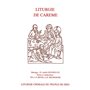 Liturgie de Carême