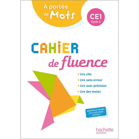 Cahier de fluence CE1 - A portée de mots - Cahier élève - Ed. 2022