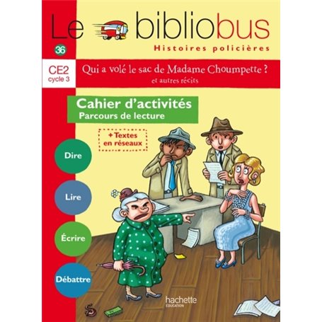 Le Bibliobus N° 36 CE2 - Histoires policières - Cahier élève - Ed. 2013