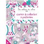 Cartes à colorier à paillettes