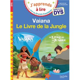 DIsney - Vaiana / Le livre de la jungle Spécial DYS (dyslexie)