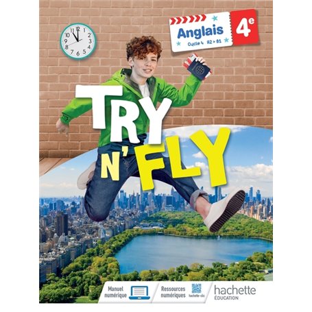 Anglais collège - Try n' Fly cycle 4 4e - Livre élève - Ed. 2022