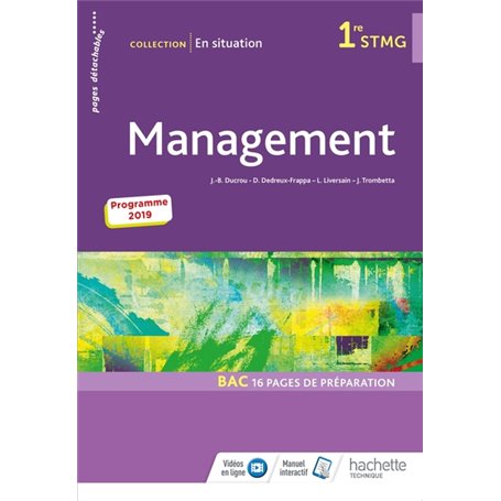 En situation Management 1re STMG - Livre élève - Éd. 2019