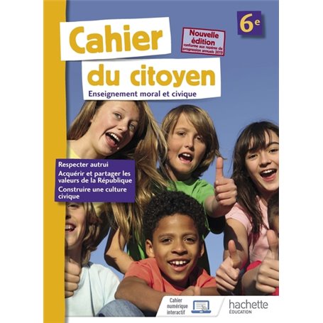 Cahier du citoyen 6e - éd. 2019