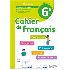 Cahier de Français cycle 3/6e - cahier d'activités - Ed. 2022